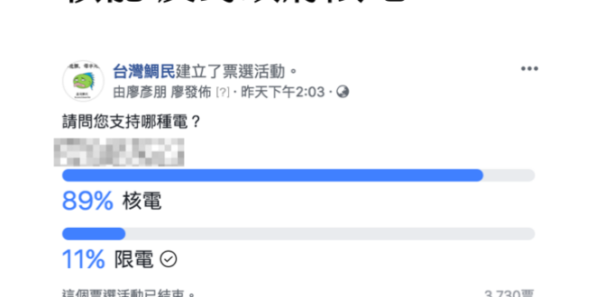 我把重要部位遮起來了。
 #銘謝賜票
 #想做的話我們也有九成民意啊
 #以核養綠公投下週起正式開戰