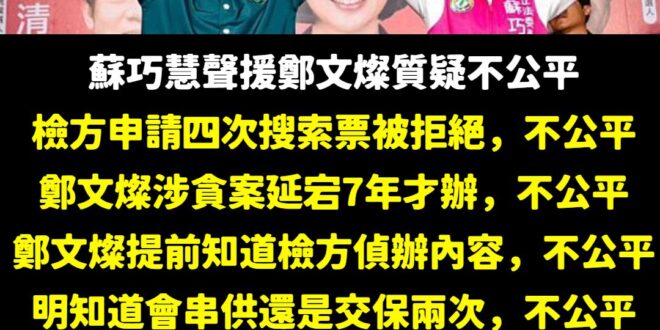 真的不公平，讓鄭文燦無罪最公平