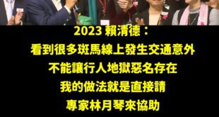 林月琴不但是兒福專家，更是兩年前賴清德欽點的交通專家，誓言要解決行人地獄的問題，而且強調是決心的問題。

林月琴排名民進...