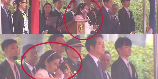 希望友邦總統不要覺得奇怪，其實這是我國今年最新的迎接貴賓方式，叫做「淋雨禮」。

淋一琳雨，就能體會到愛國歌曲「風雨生信…