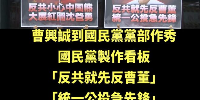 曹興誠曾講過：
「要辦統一公投」

「不必排斥統一，公投過了皆大歡喜，公投沒過沒關係，隔一段時間再來一直投投投，台灣投票…