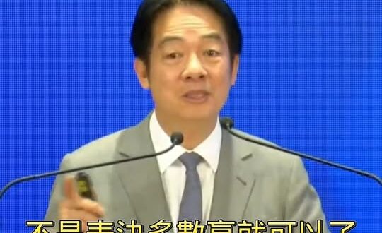 賴清德綠共民主新解︰「不是表決多數贏就可以了！」