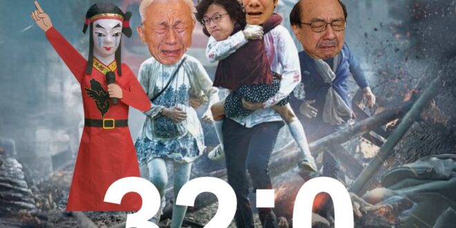 823慘案！本來以為是喜劇片，結果是恐怖片

32：0 民進黨大罷免慘遭完封，一席都沒罷掉，大罷免大烙賽！

民進黨82…