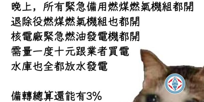 你看我們台電多辛苦

窮盡一切力量來發電只為保3%

⋯不要問我如果核電還在，需不需要這麼辛苦