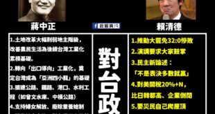 民進黨祕書長徐國勇靈魂拷問蔣萬安曾祖父怎麼統治台灣的？

我已經整理好了，蔣中正的政績大致上不過就七項。

但賴清德上任...