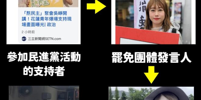 八炯最新影片「聽聽災民聲音」，影片聽了災民聲音聽六分鐘後，突然冒出一位狂罵花蓮縣府的女災民(?)

結果童仲彥攝影的影片...