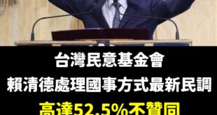 賴清德民調還在崩跌的最主要原因，就是沒有把團結十講講完，所以台灣才無法團結。

身為政治人物最重要的就是誠信，說好十講就...