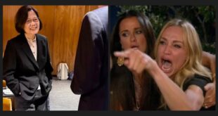 我也覺得作勢要踢慰安婦銅像，還找人拍照存證這事，很不禮貌（聳肩