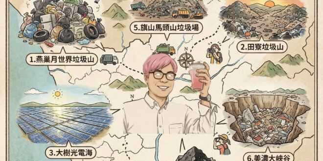 陳其邁執政成績，垃圾保證！
高雄市人造垃圾觀光地圖

想和全家大小來一趟愉快又開眼界的城市散步之旅嗎？歡迎踏上高雄人造垃…