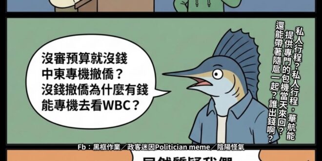 私人行程專門包一架飛機當天往返？
嘖嘖嘖，行政院長薪水高到可以這樣玩？