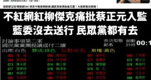 這兩天有一批人瘋狂抹黑蔡正元入監服刑，國民黨立委無情無義不去送行。

事實：當天立法院一大早就在開會、表決，國民黨、民眾...