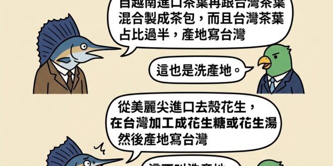 我明明記得以前綠的說這樣叫做洗產地啊…