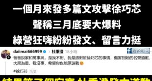 綠營青鳥挺詐騙結果自己被詐騙，笑死
到底是怎樣的智商會相信涉詐欺的人？

先講一下這位徐巧芯的老公的姊姊的前夫杜秉澄紀錄...