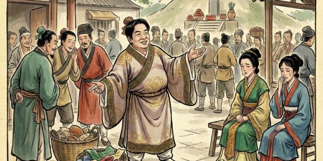 【澄清唬課外選讀】

賴人有一妻一妾而處官邸者，其良人將出，則必稱專機出訪、邦誼永固、外交突破而後行。其妻問所與會晤者，…