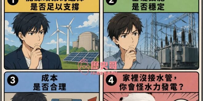 邏輯可以斷裂，但不能滑坡

缺電(官方說法：跳電)的原因很多，
電網韌性啊、誤按啊、小松鼠小鳥小蛇十二生肖啊…
你要…