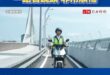 交通部長陳世凱親自在淡江大橋騎車，一路上眼睛都看鏡頭非常順暢！

1.5公尺寬的機車道，根本就是造謠，看看部長騎的意氣風…