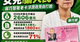 爸爸騙神明，女兒騙人民
蘇巧慧沒有財政評估的政見都是「政治詐騙」，原來高明的騙術是會「一代傳一代」

民進黨一邊由新北議...
