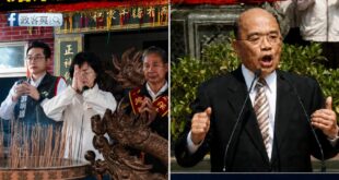蘇家騙神家族跑去「拜保生大帝」，是上演黑色幽默嗎？

昨天五一勞動節，蘇巧慧跟他的團隊面對記者提問有關「過去支持砍七天假...