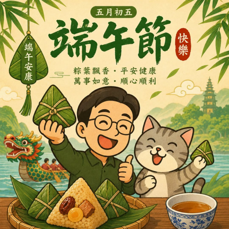 端午安康！

一年一度的端午節，
願大家吃粽子、划龍舟，也把平安與祝福帶回家。

謝謝一路陪伴「歷史哥澄清唬」的每一位…