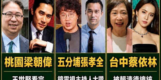 說真的，都還滿像的，看來民進黨確實穩了，會收到一些顏值票

1. 桃園梁朝偉（黃世杰）
這個稱號源自於民進黨立委王世堅（…