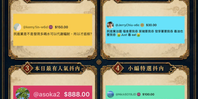 2026/7/21 本日最佳抖內
感謝各位知識股東的參與~

直播連結
