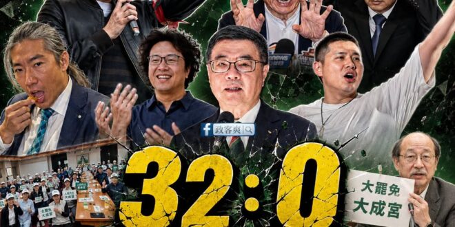 今天是726大罷免32:0一週年

謝謝民進黨讓台灣人大團結，投出一局「完封」大罷免大失敗的好球

很多立委反對罷免的票…