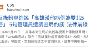 兩個月前，有粉專造謠高雄漢他病毒人數，馬上就被抓去警察局，十萬才交保，現在一堆人在網路上造謠台北市砍樹，台北市說要提告，...