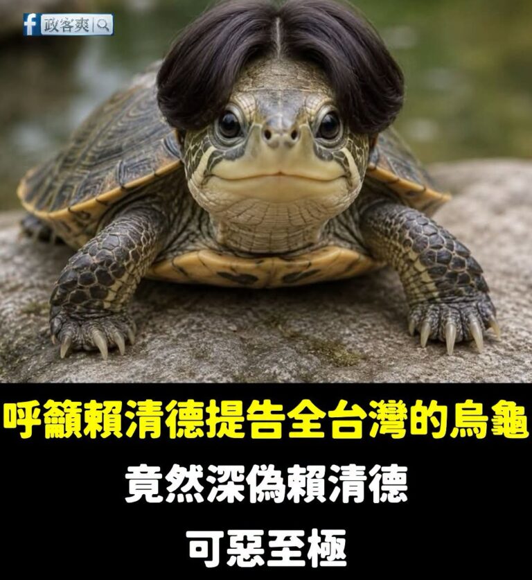 無限期支持賴清德提告全台灣的烏龜，我覺得他們舉手投足之間都刻意深偽模仿賴清德

你說不像？

不行啊，我覺得很像就是像啊...