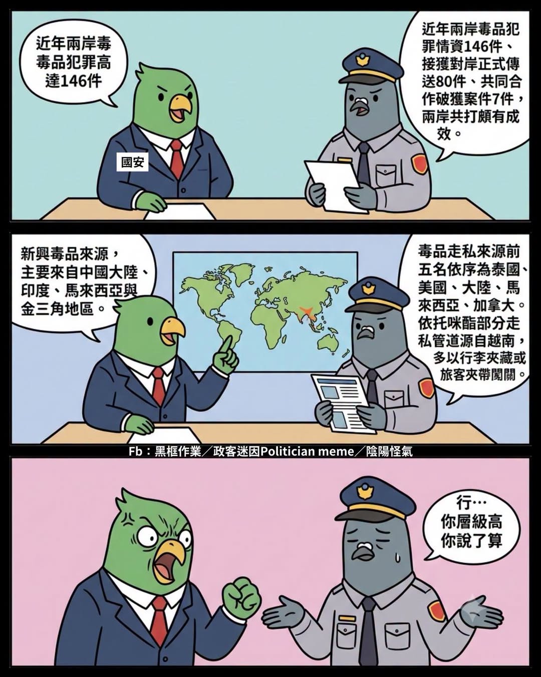 著重的點不同