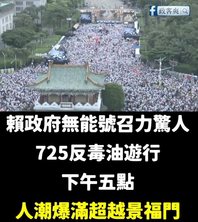 謝謝民進黨跟賴政府的努力，這幾天傲慢沒人負責、狂講幹話催出一堆人潮

今天這麼熱，而且才下午五點欸
