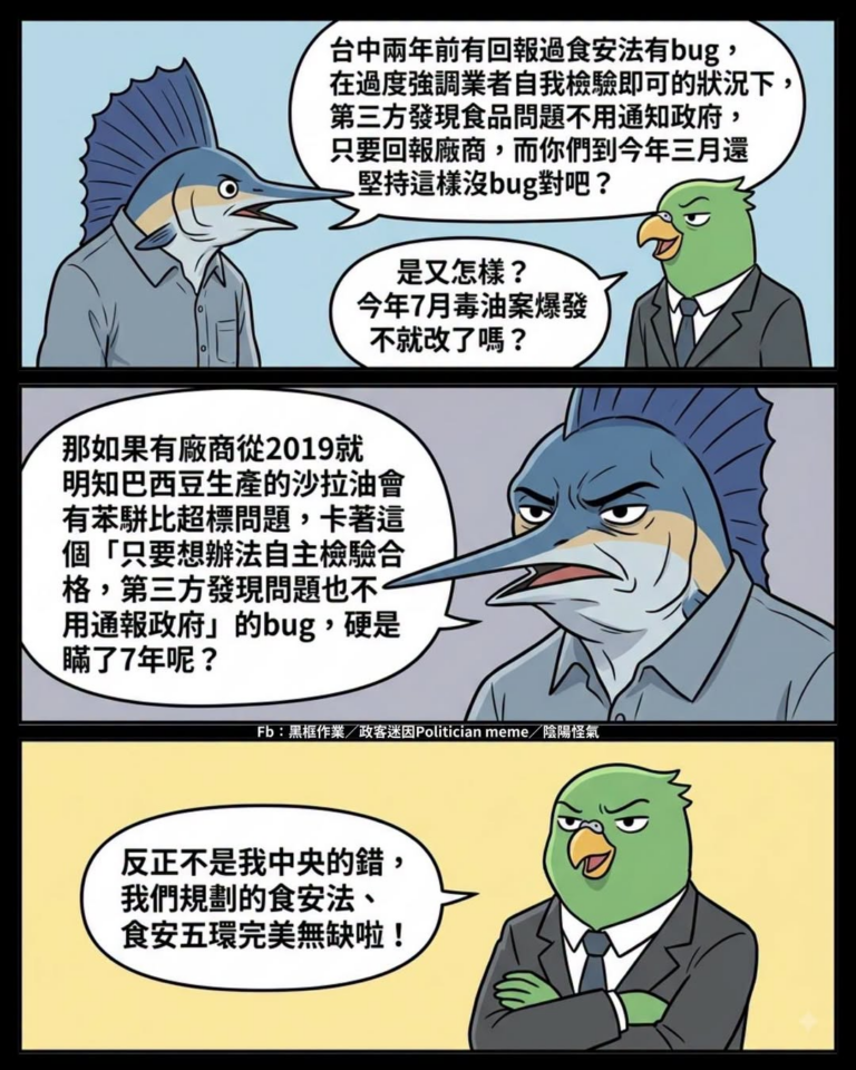 2019到現在 7年
這個跟社會安全網一樣破的食安五環到底讓我們到底吃了多少⋯⋯
