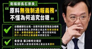 苯駢芘超標7倍不用通報？原來食安法遇到國營事業，就會自動轉彎

台糖驗出致癌物「苯駢芘」超標7倍，沒有主動通報。

面對...