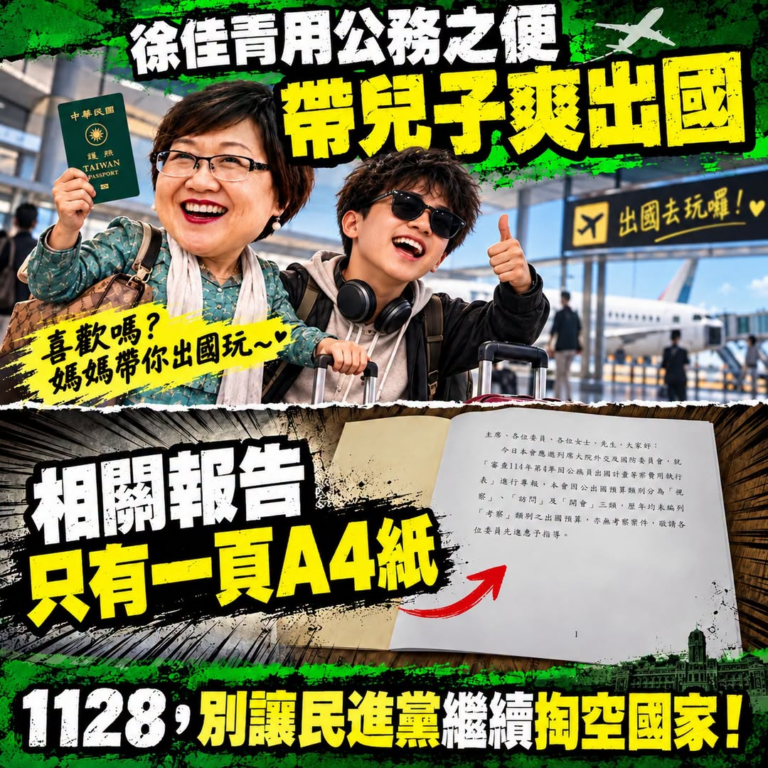 俗話說：會投資不如會投胎
徐媽媽好！我想跟賴總統一起去夏威夷玩恐龍

